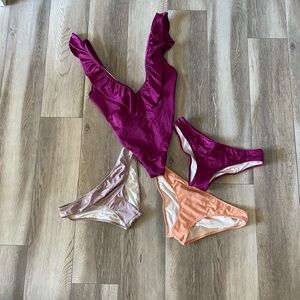 Victoria secret one piece and bottoms. Never worn!